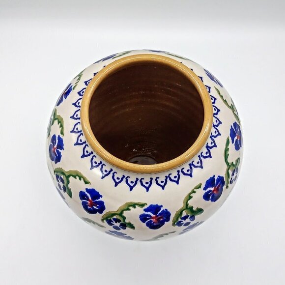 Nicholas Mosse Pottery Ireland Pansy Ceramic Vase - Picture 3 of 6
